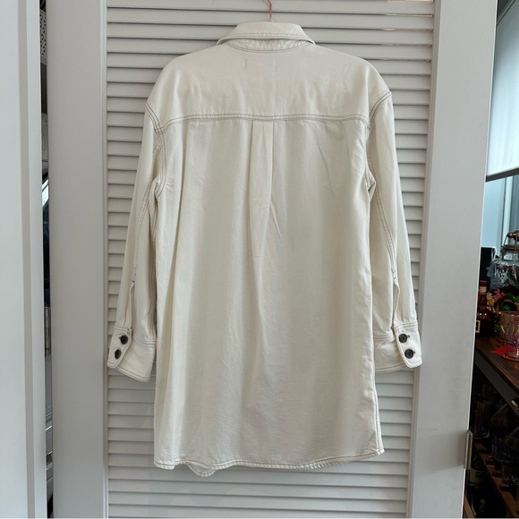 NWT Madewell Denim Oversized Mini Shirtdress - Picture 10 of 11